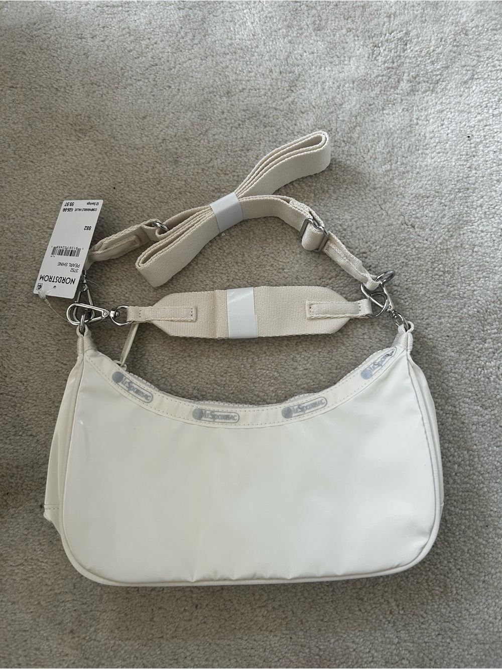 Lesportsac Small Convertible Hobo Bag in Pearl Shine